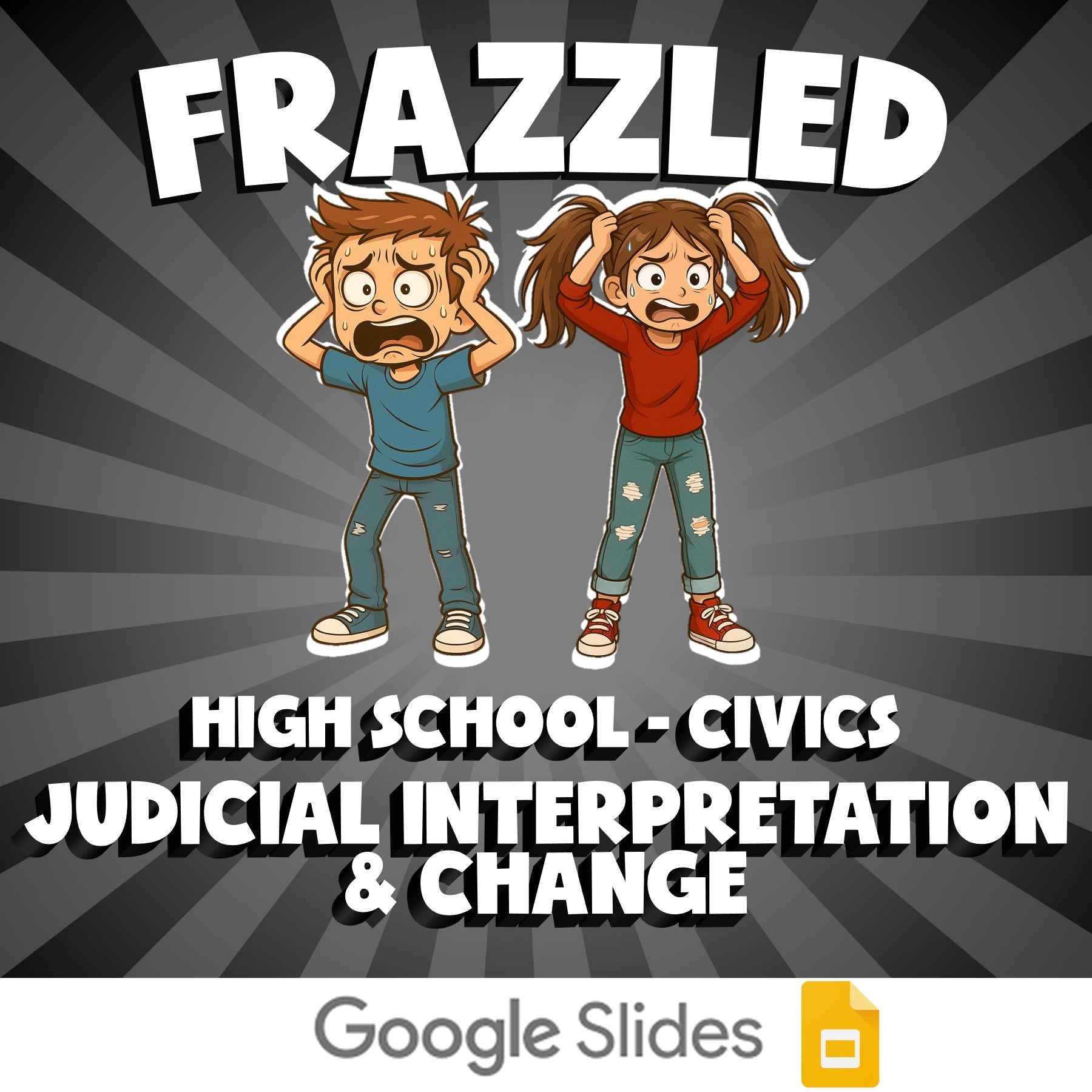 Judicial Interpretation & Change FRAZZLED Civics Game - No Prep Review Activity