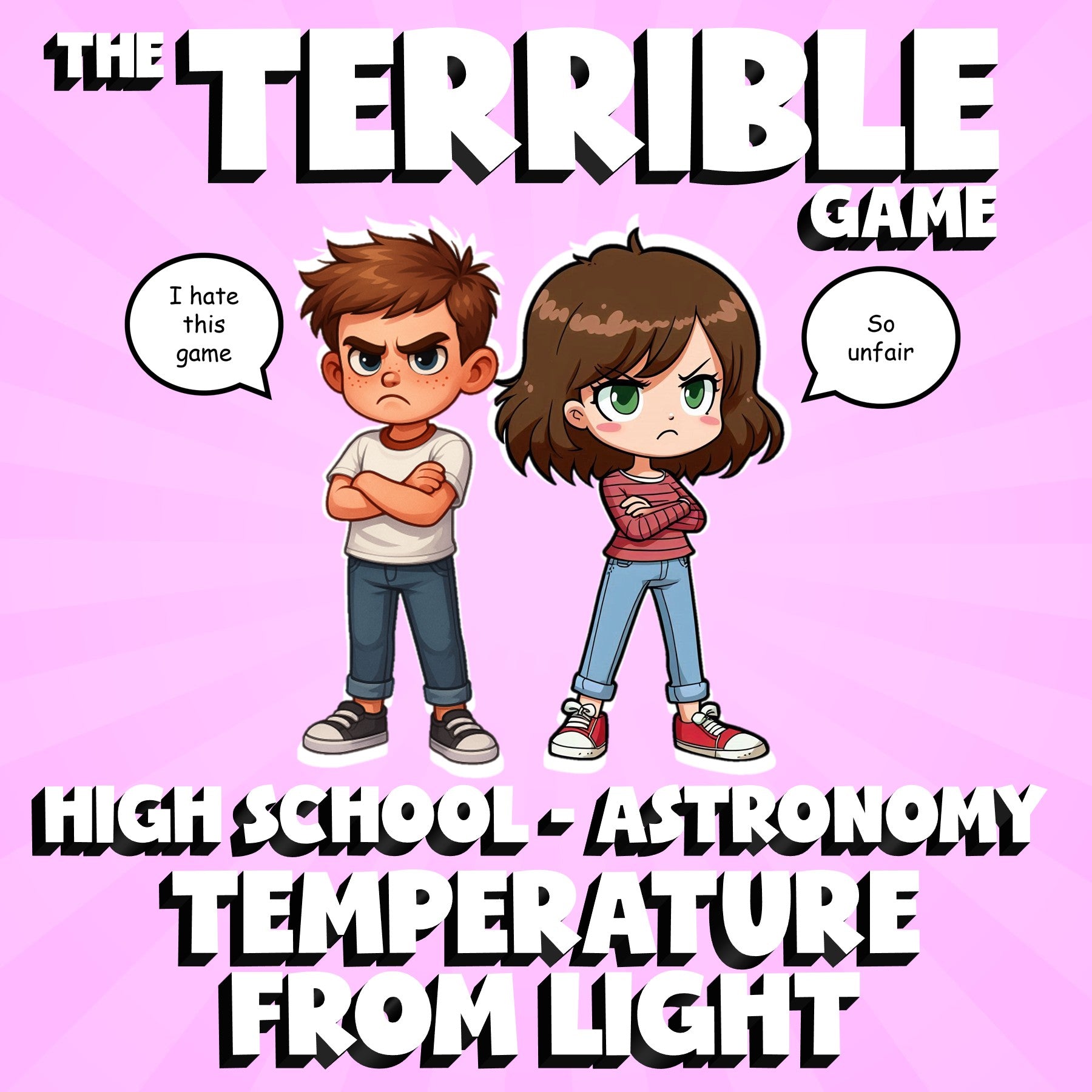 Temperature from Light THE TERRIBLE GAME - No Prep Astronomy Science Review