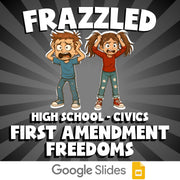 First Amendment Freedoms FRAZZLED Civics Game - No Prep Review Activity