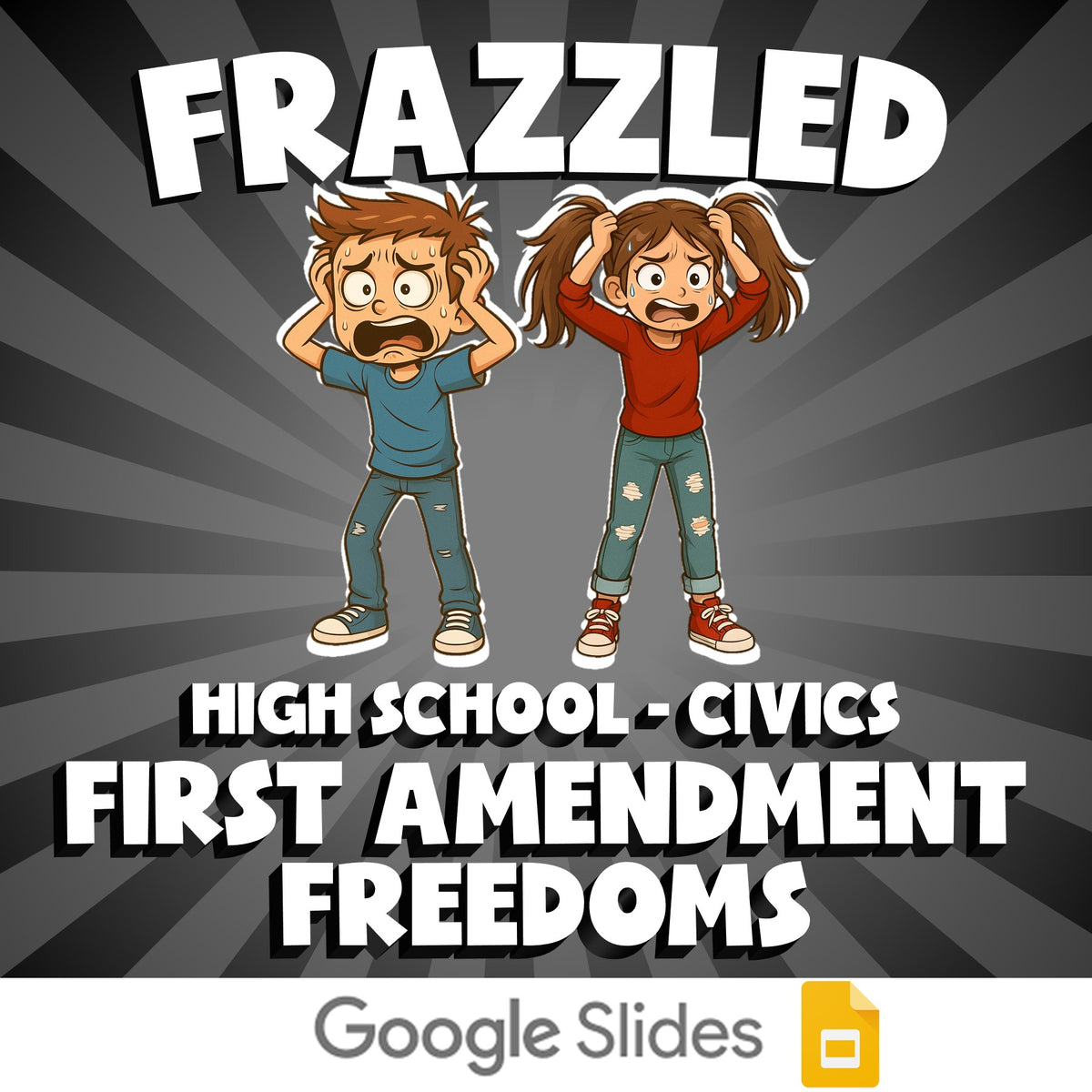First Amendment Freedoms FRAZZLED Civics Game - No Prep Review Activity