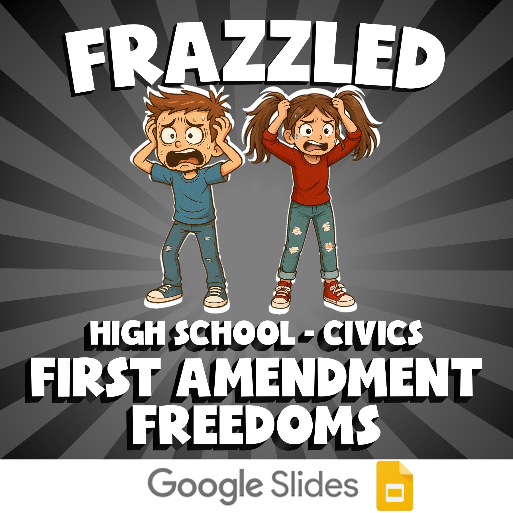 First Amendment Freedoms FRAZZLED Civics Game - No Prep Review Activity