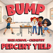 Percent Yield BUMP Science Game - No Prep Chemistry Review Activity