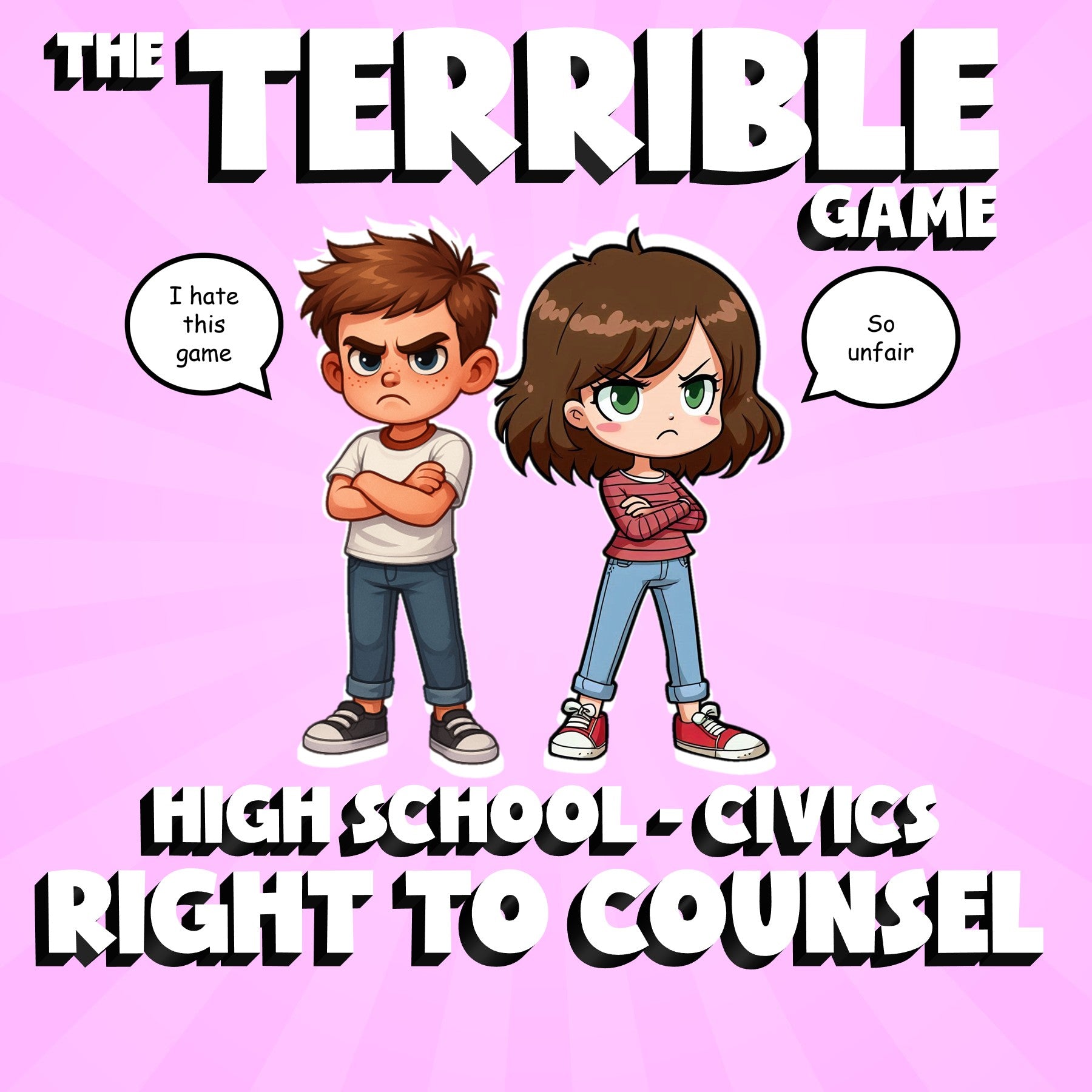 Right to Counsel THE TERRIBLE GAME - No Prep Civics Review Activity