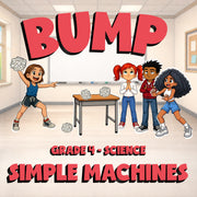 Simple Machines BUMP Science Game - No Prep Grade 4 Review Activity