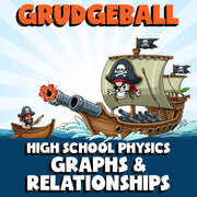 Graphs & Relationships GRUDGEBALL Science Game - No Prep Physics Review Activity