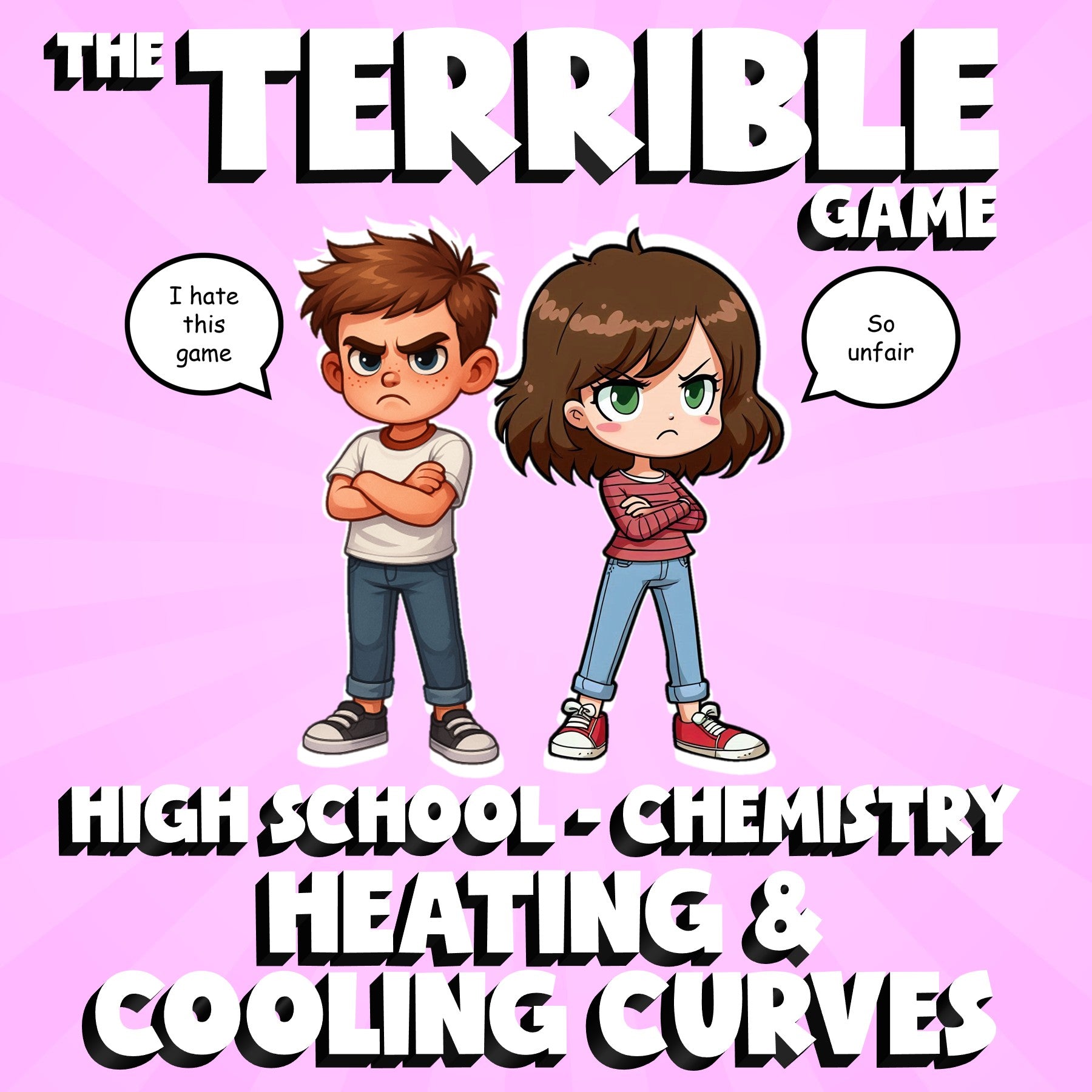 Heating & Cooling Curves THE TERRIBLE GAME - No Prep Chemistry Science Review