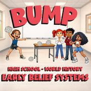 Early Belief Systems BUMP Game - No Prep World History Review Activity