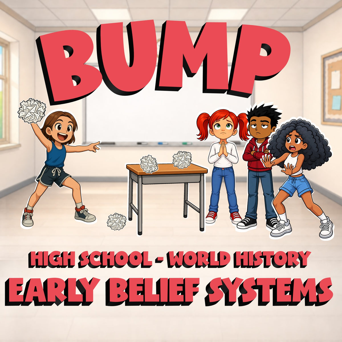 Early Belief Systems BUMP Game - No Prep World History Review Activity