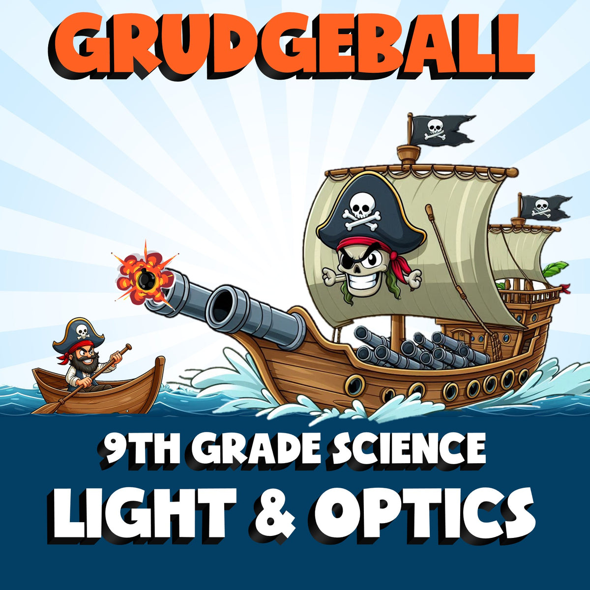 Light & Optics GRUDGEBALL Science Game - No Prep Grade 9 Review Activity