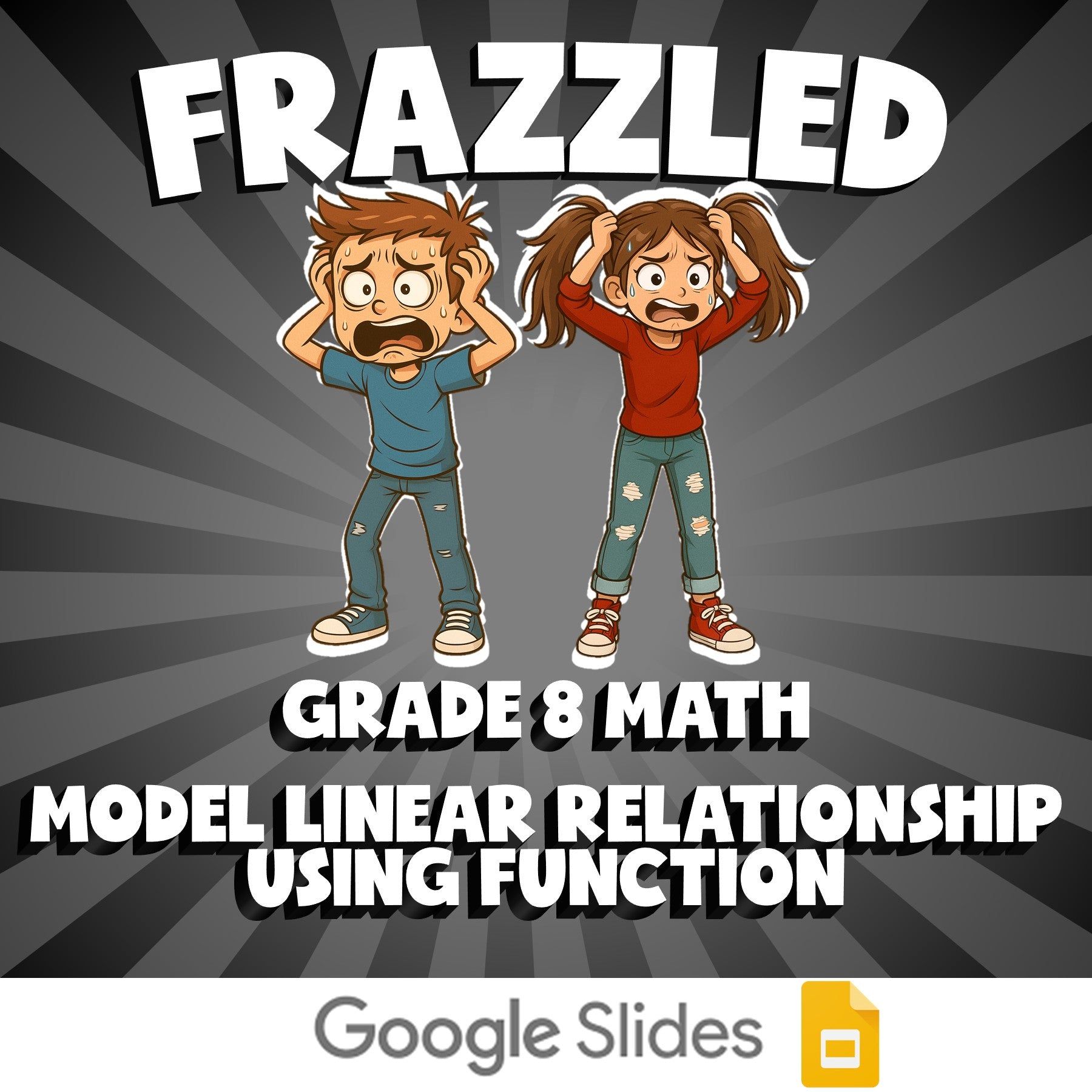 Model Linear Relationship Using Function FRAZZLED Math Game - No Prep Grade 8