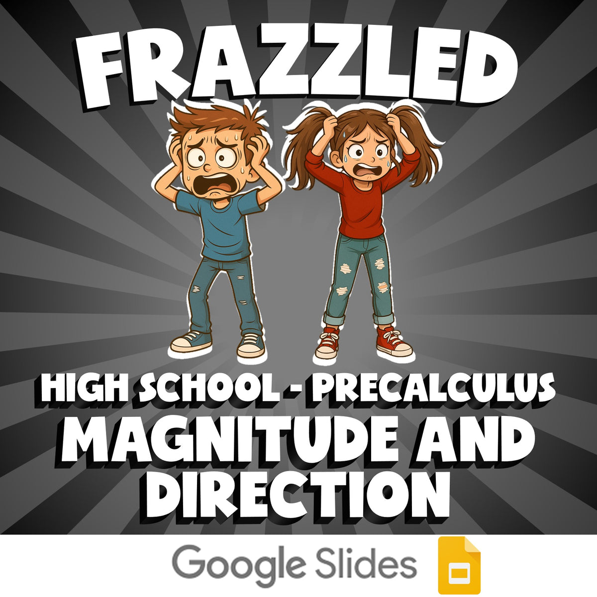 Magnitude and Direction FRAZZLED Math Game - No Prep PreCalculus Review Activity