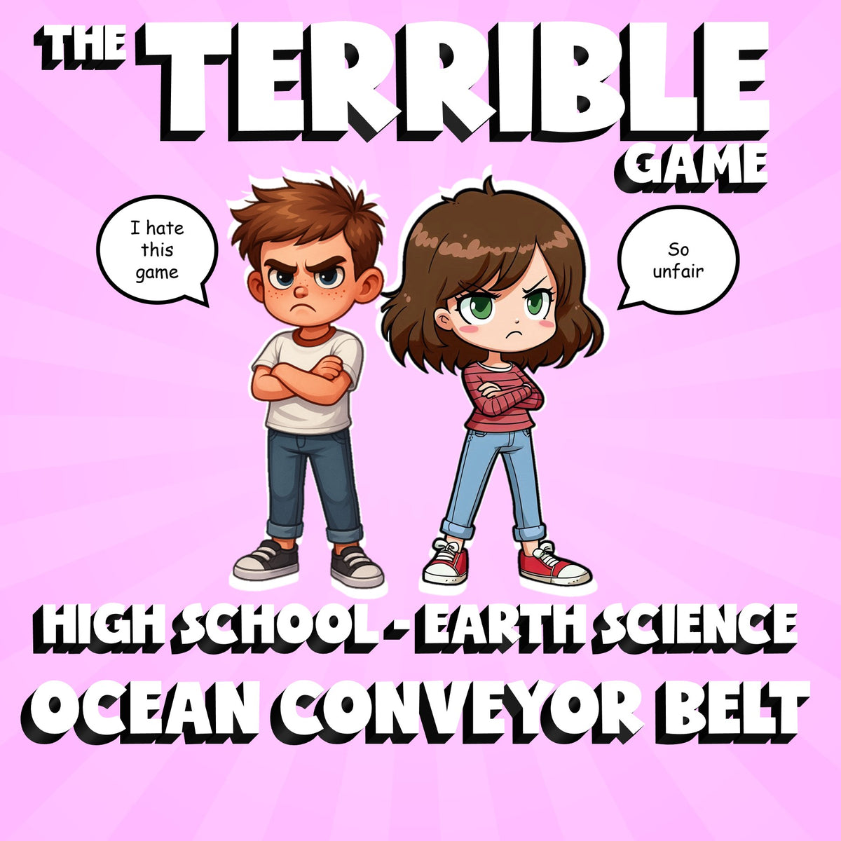 Ocean Conveyor Belt THE TERRIBLE GAME - No Prep Earth Science Review Activity