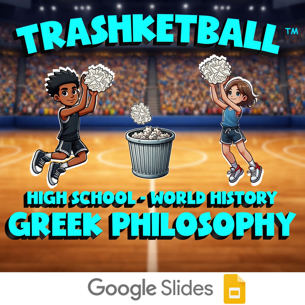Greek Philosophy TRASHKETBALL Game - No Prep World History Review Activity