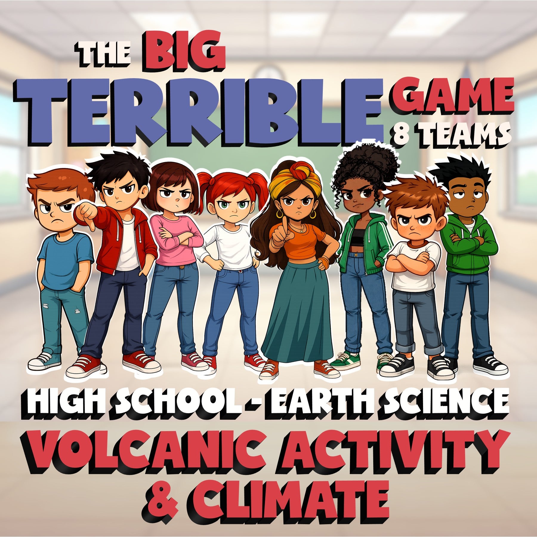 Volcanic Activity & Climate BIG TERRIBLE GAME - No Prep Earth Science Review