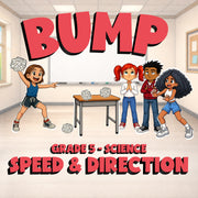 Speed & Direction BUMP Science Game - No Prep Grade 5 Review Activity