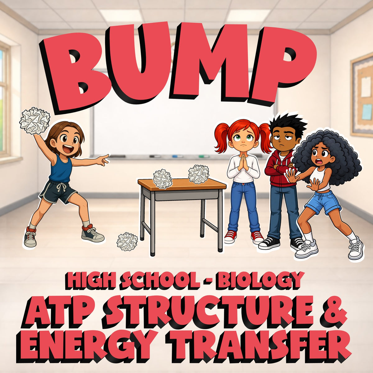 ATP Structure & Energy Transfer BUMP Science Game - No Prep Biology Review