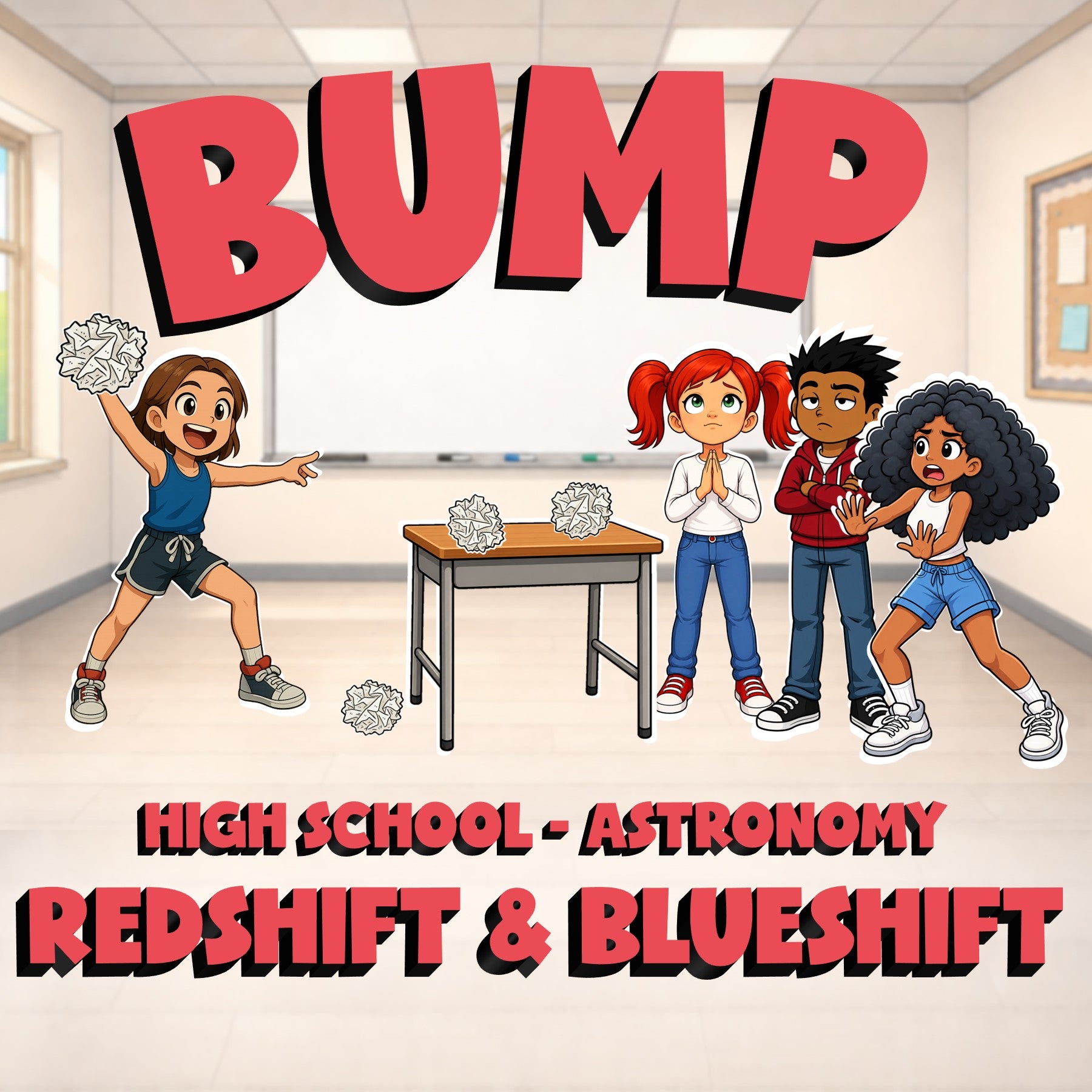 Redshift & Blueshift BUMP Science Game - No Prep Astronomy Review Activity