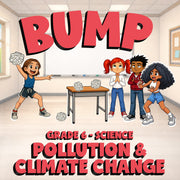 Pollution & Climate Change BUMP Science Game - No Prep Grade 6 Review Activity