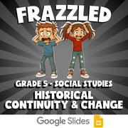 Historical Continuity & Change FRAZZLED Socials Game - No Prep Grade 5 Review