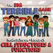 Cell Structures & Functions BIG TERRIBLE GAME - No Prep Biology Science Review