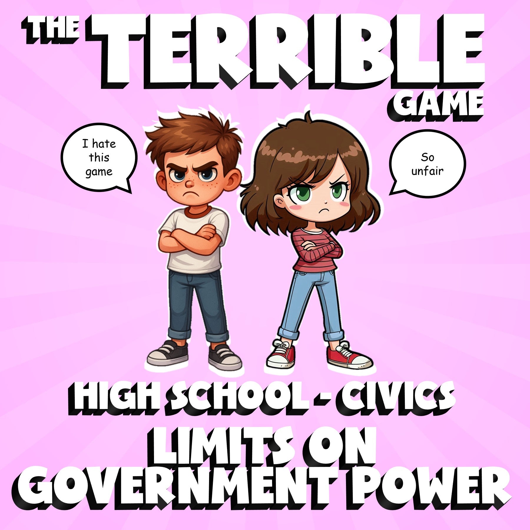 Limits on Government Power THE TERRIBLE GAME - No Prep Civics Review Activity