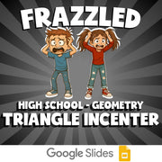 Triangle Incenter FRAZZLED Math Game - No Prep Geometry Review Activity