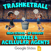 Viruses & Acellular Agents TRASHKETBALL Science Game - No Prep AP Biology Review