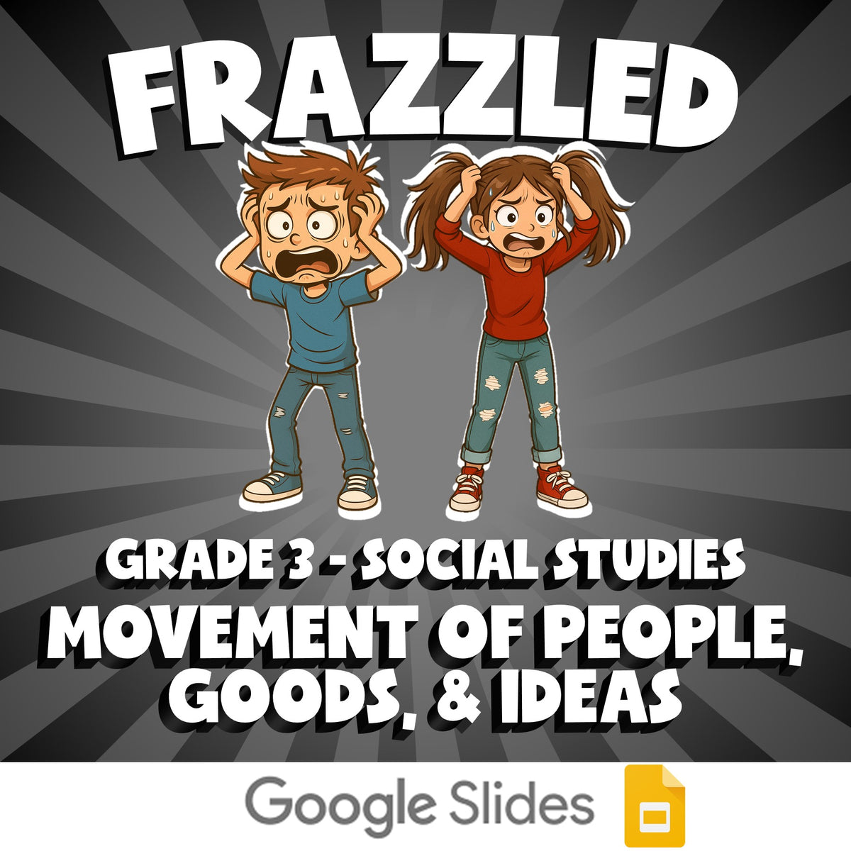 Movement of People, Goods, & Ideas FRAZZLED Socials Game - No Prep Grade 3