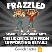 Thesis or Claim from Supporting Details FRAZZLED ELA Game - No Prep Grade 9