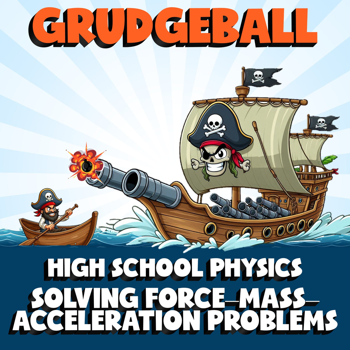 Solving Force–Mass–Acceleration Problems GRUDGEBALL Science Game - Physics