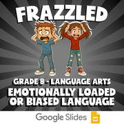 Emotionally Loaded or Biased Language FRAZZLED ELA Game - No Prep Grade 8 Review