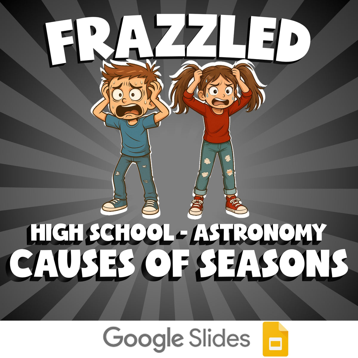 Causes of Seasons FRAZZLED Science Game - No Prep Astronomy Review Activity