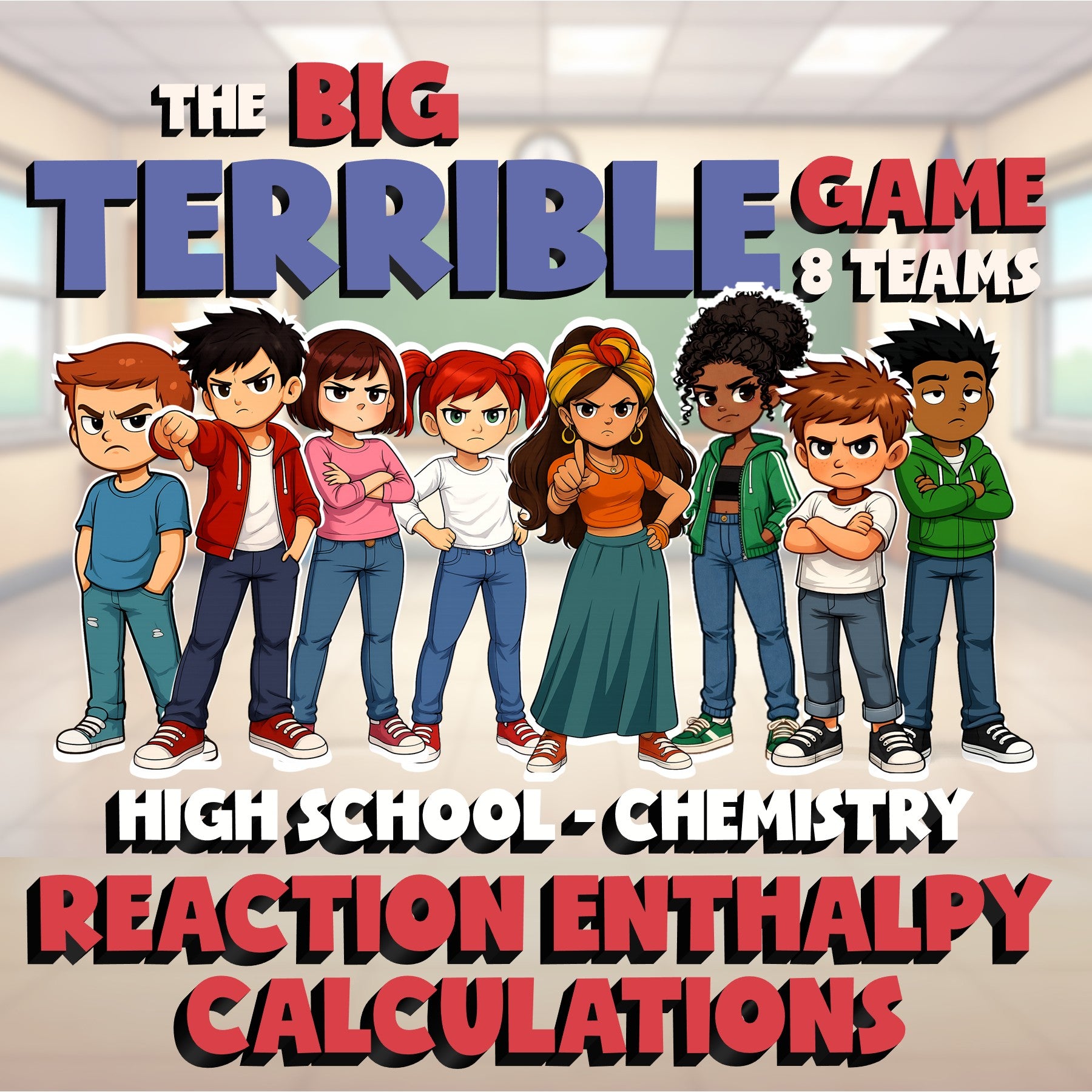 Reaction Enthalpy Calculations BIG TERRIBLE GAME - Chemistry Science Review