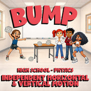 Independent Horizontal & Vertical Motion BUMP Science Game - No Prep Physics
