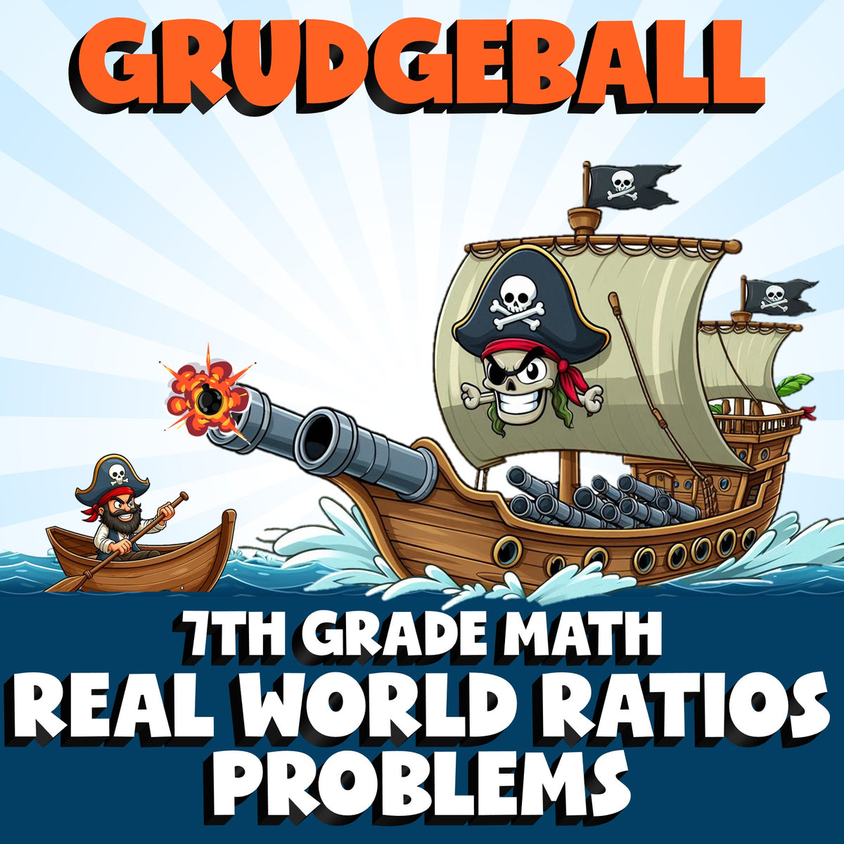 Real World Ratios Problems GRUDGEBALL Math Game - No Prep Grade 7 Review