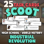 Industrial Revolution SCOOT TASK CARDS Game - No Prep World History Review