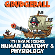 Human Anatomy & Physiology GRUDGEBALL Science Game - No Prep Grade 7 Review