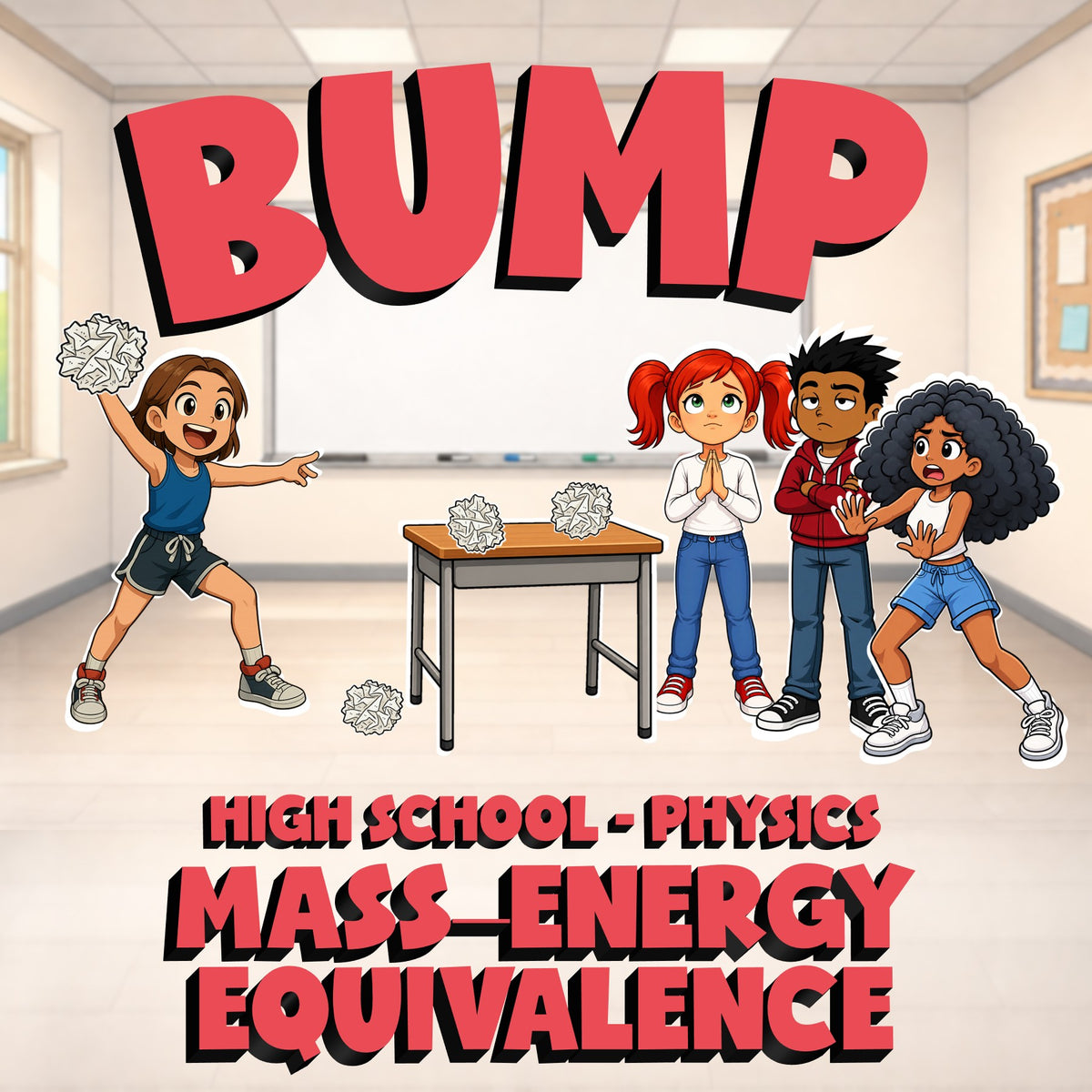 Mass–Energy Equivalence BUMP Science Game - No Prep Physics Review Activity