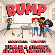 Angles & Chords, Secants, Tangents BUMP Math Game - No Prep Geometry Review
