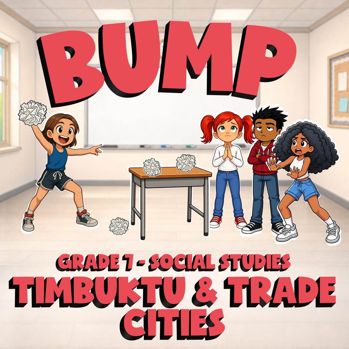 Timbuktu & Trade Cities BUMP Socials Game - No Prep Grade 7 Review Activity