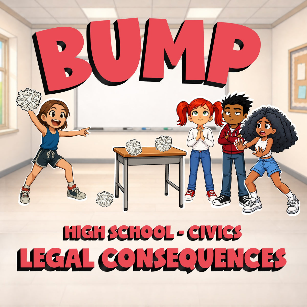 Legal Consequences BUMP Civics Game - No Prep Review Activity