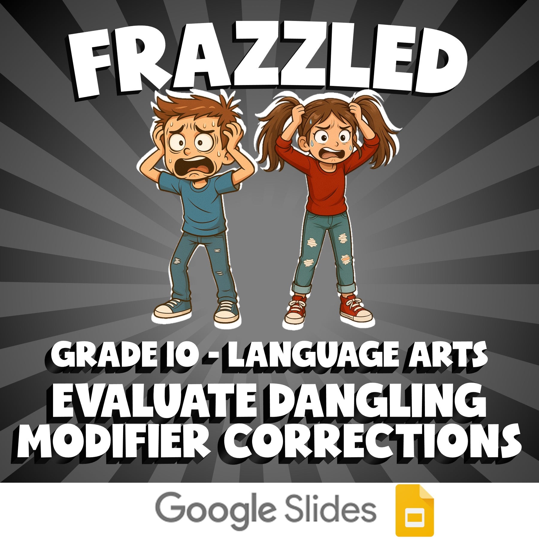 Evaluate Dangling Modifier Corrections FRAZZLED ELA Game - No Prep Grade 10
