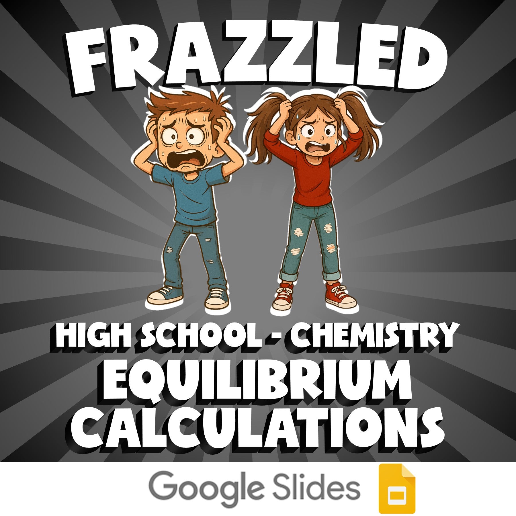 Equilibrium Calculations FRAZZLED Science Game - No Prep Chemistry Review