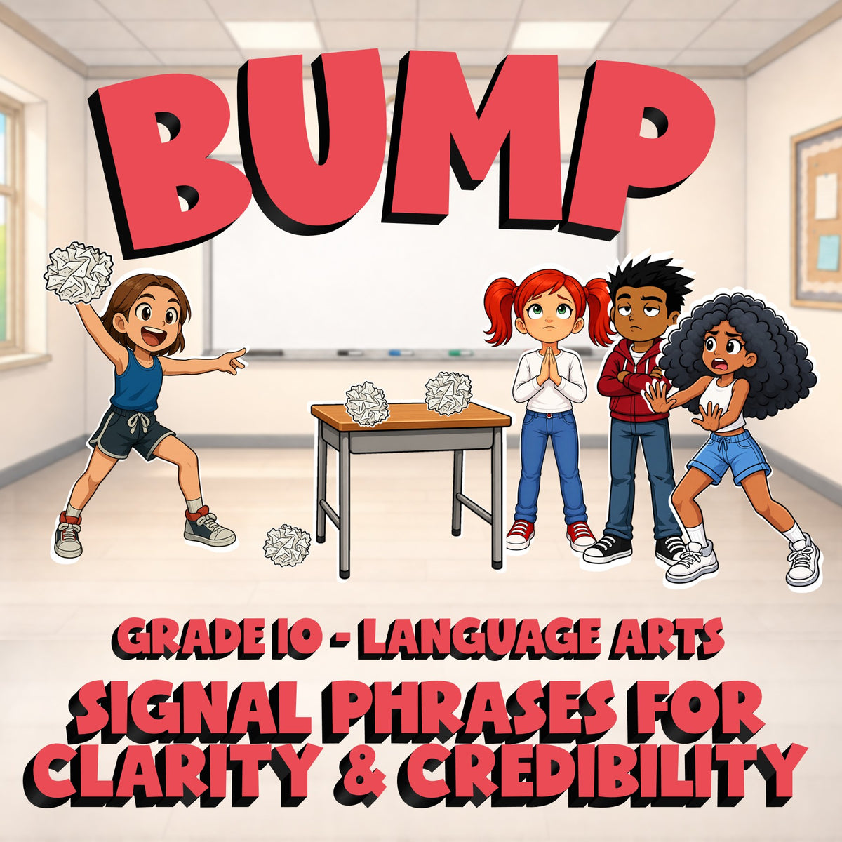 Signal Phrases for Clarity & Credibility BUMP ELA Game - No Prep Grade 10 Review