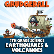 Earthquakes & Volcanoes GRUDGEBALL Science Game - No Prep Grade 7 Review