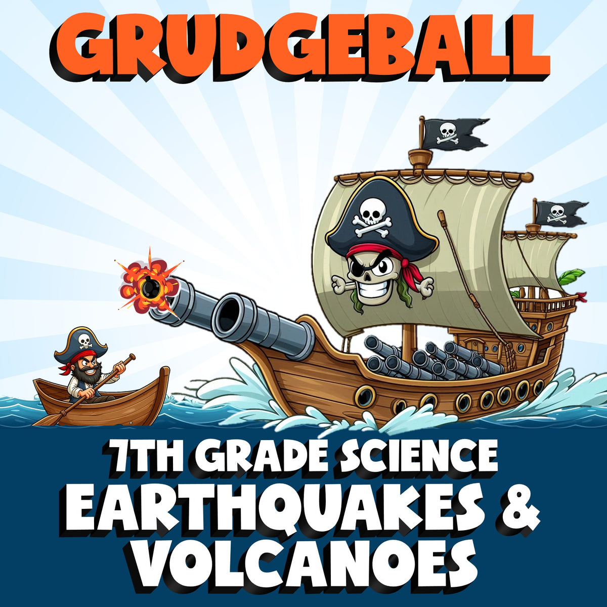 Earthquakes & Volcanoes GRUDGEBALL Science Game - No Prep Grade 7 Review