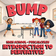 Introduction to Derivatives BUMP Math Game - No Prep PreCalculus Review Activity
