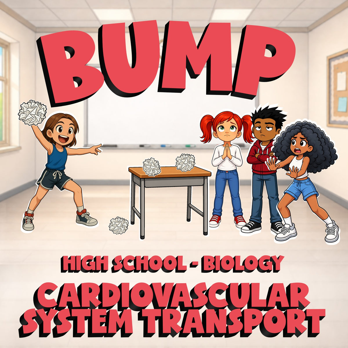 Cardiovascular System Transport BUMP Science Game - No Prep Biology Review