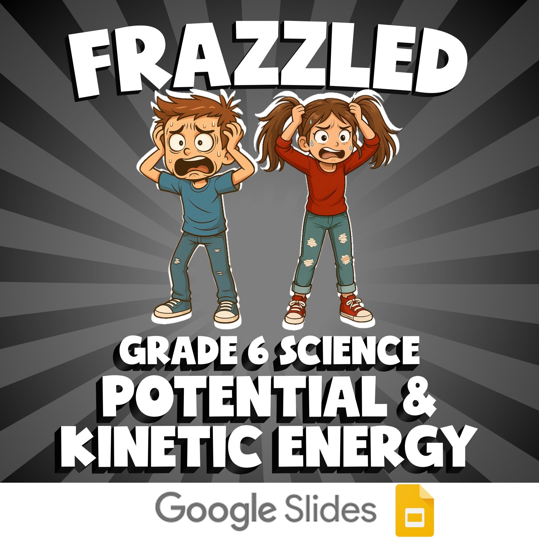 Potential & Kinetic Energy FRAZZLED Science Game - No Prep Grade 6 Review