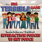 Interaction Forces vs Net Force BIG TERRIBLE GAME - Physics Science Review